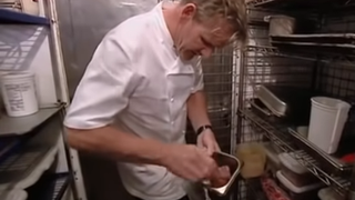 Gordon Ramsay in Kitchen Nightmares.