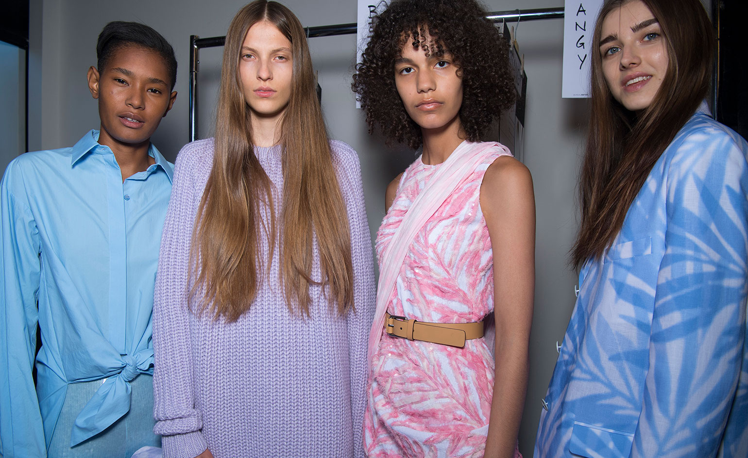 Models at Michael Kors S/S 2018 fashion show