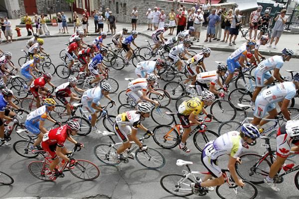 Riders had to climb Cote de la Montage 11 times in Quebec City.