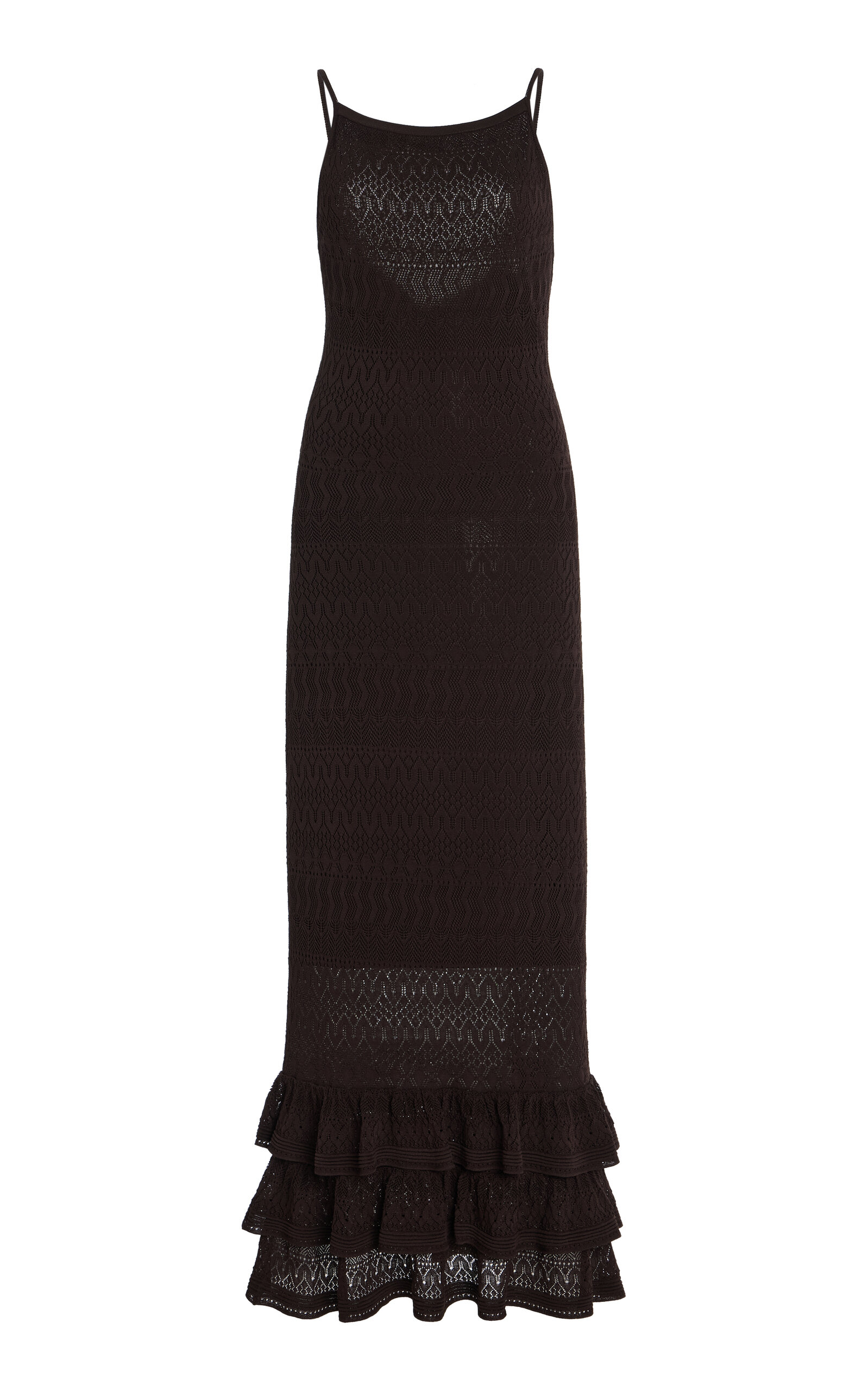 Bliss Ruffled Knit Maxi Dress