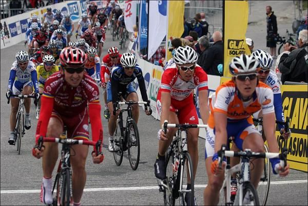 The peloton finished 20 seconds behind Sweden's Alexander Wetterhall.