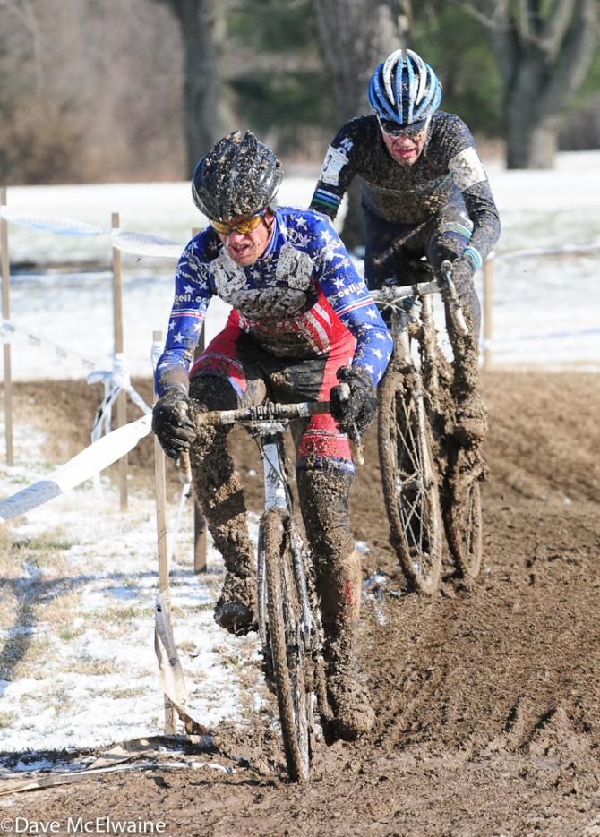 Don Myrah (USA) with Cariveau on lap two