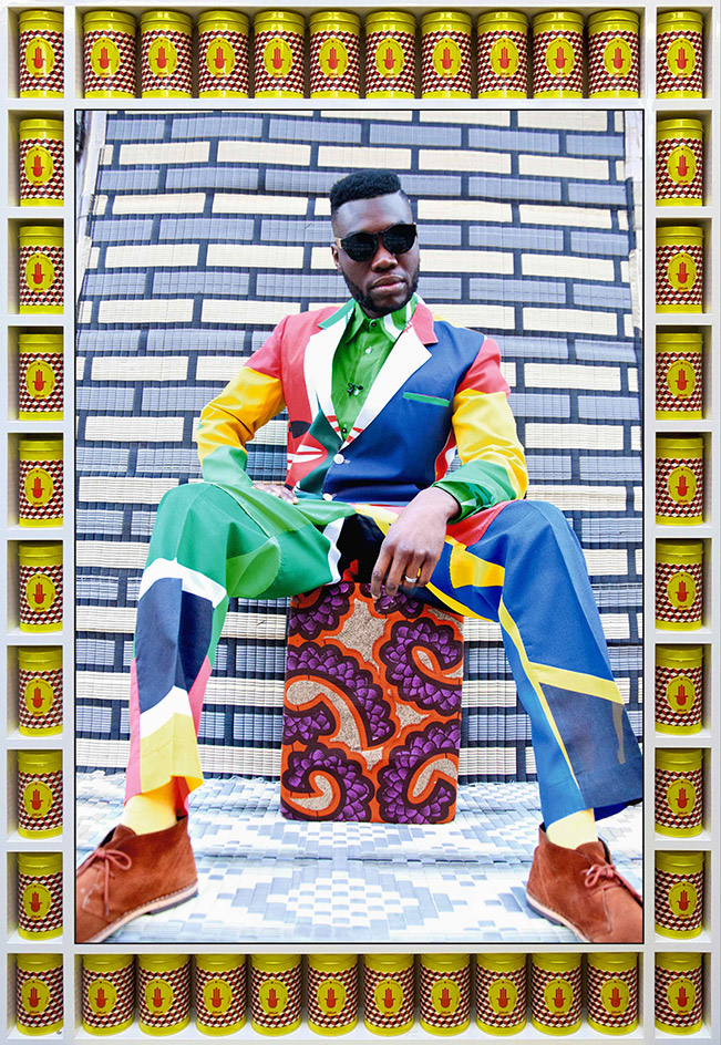 Afrikan Boy Sittin by Hassan Hajjaj