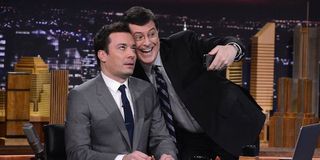 Jimmy Fallon and Stephen Colbert