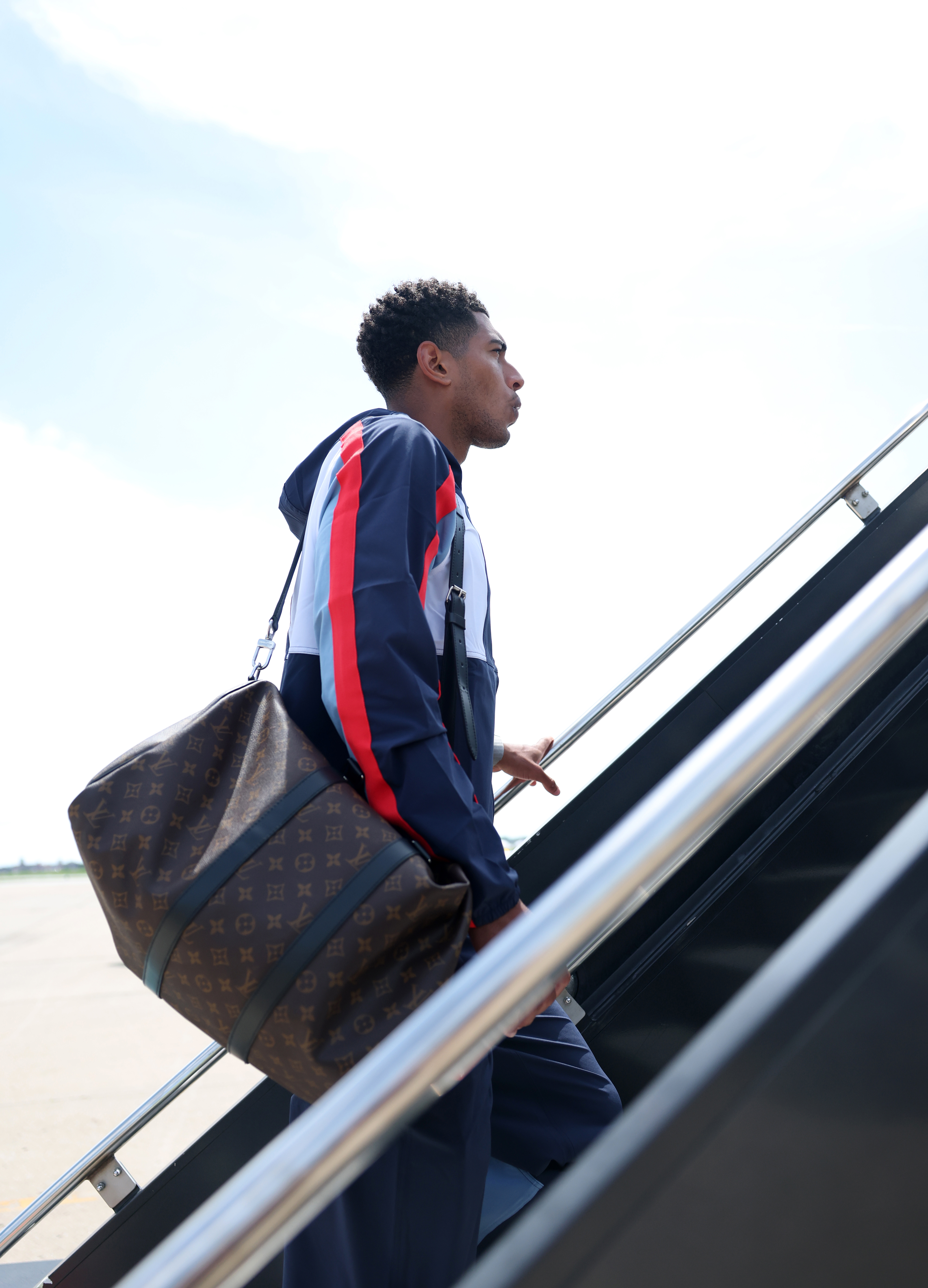 Jude Bellingham's World Cup Bag is a monogram Louis Vuitton Keepall