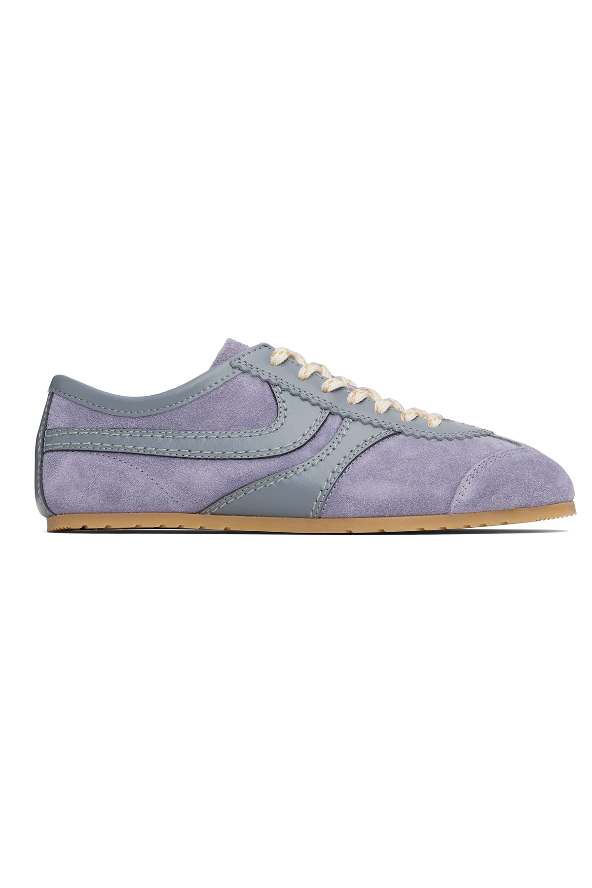Dries Van Noten Purple Suede Sneakers