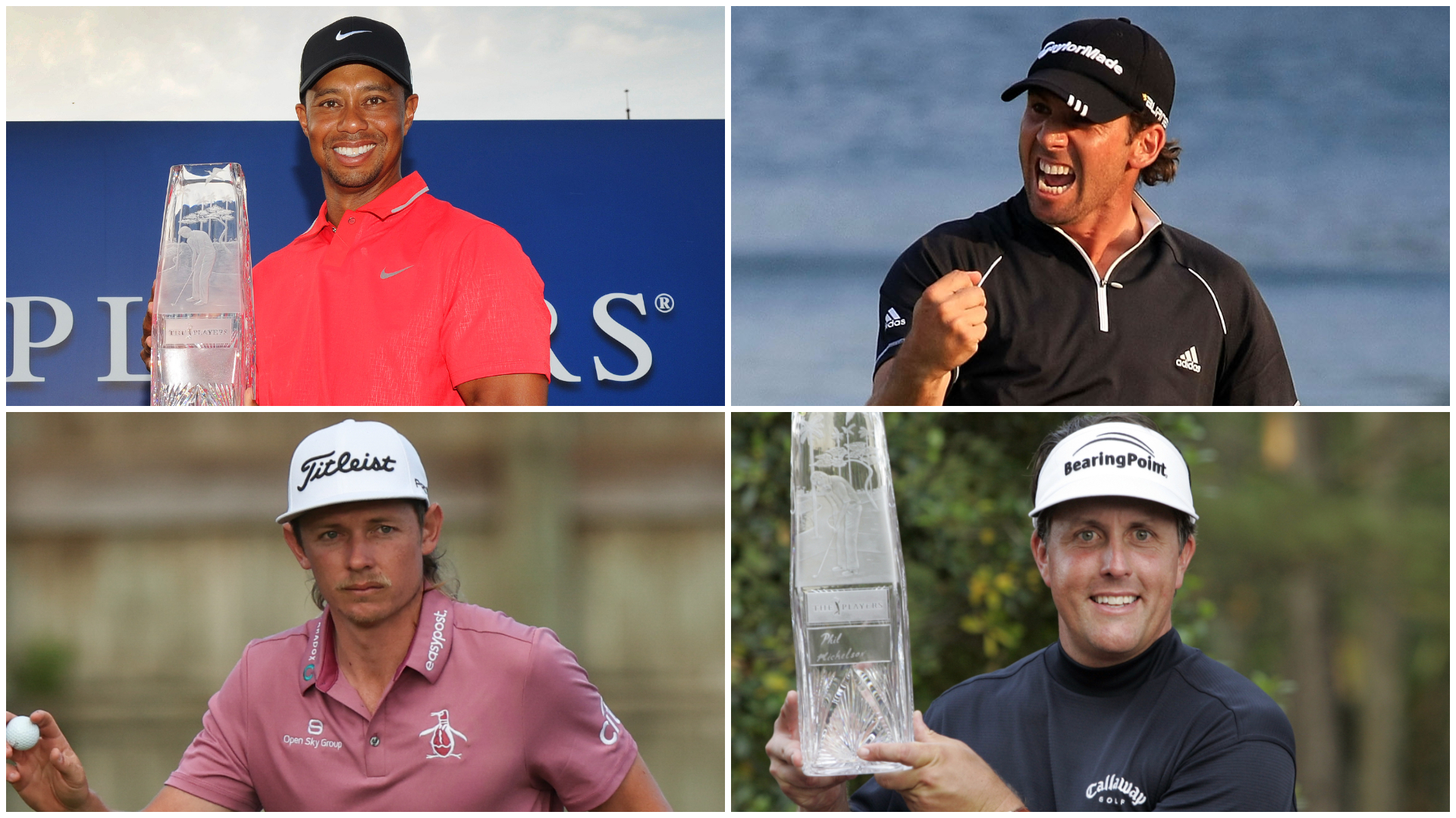 Tiger Woods, Sergio Garcia, Cameron Smith and Phil Mickelson at The Players Championship    