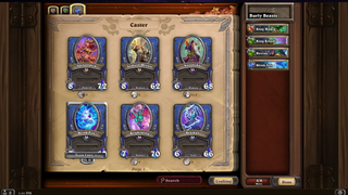 Images from Hearthstone's Mercenaries mode.