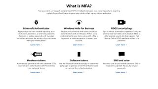 Microsoft's multi-factor authentication framework