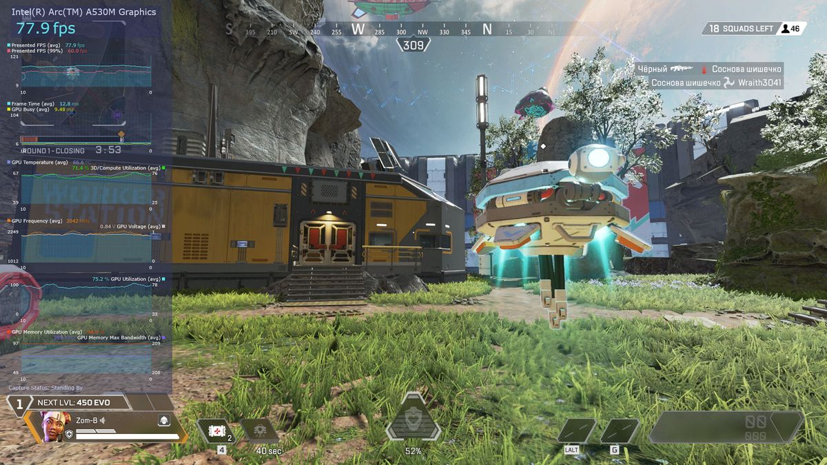 Lenovo LOQ 15IAX9I running Apex Legends
