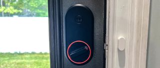 Yale Approach smart lock on interior deadbolt with DoorSense sensor