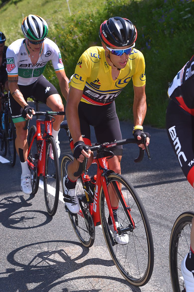 Richie Porte (BMC) in yellow at the Dauphine.