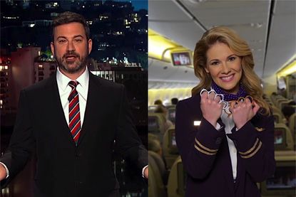 Jimmy Kimmel pokes fun at United Airlines