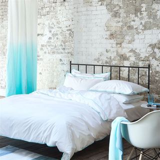 astor turquoise and aqua bed linen
