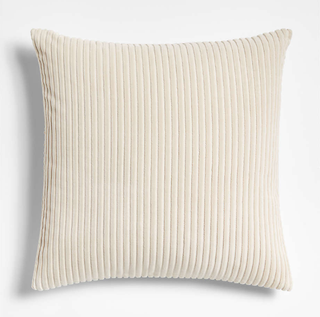 Warm white throw pillow