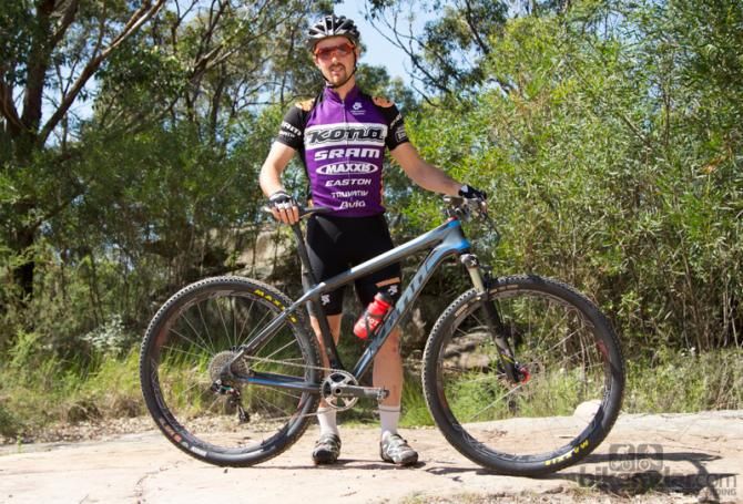 Cory Wallace and his well-abused Kona King Kahuna 29