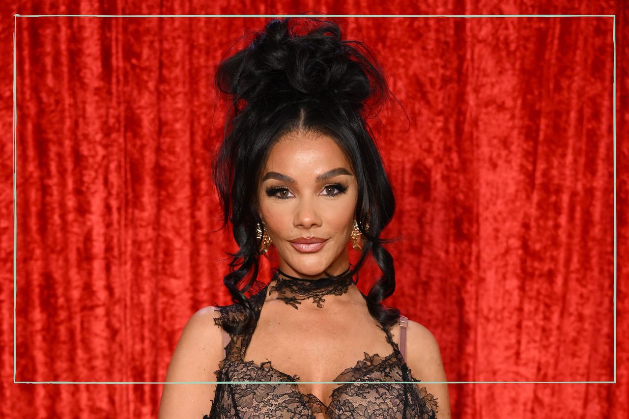 Chelsee Healey on red carpet at British Soap Awards 2023