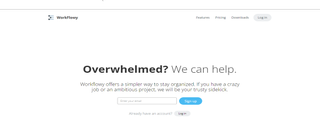 WorkFlowy website screenshot