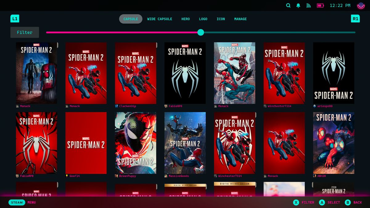 SteamGridDB allows you to add custom artwork to your Steam Deck games.