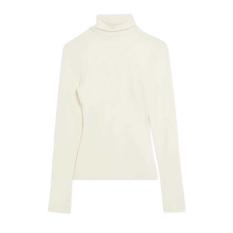 A cream polo neck from River Island