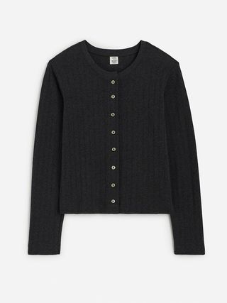 Madewell X Leset, Pointelle Classic Crew Cardigan