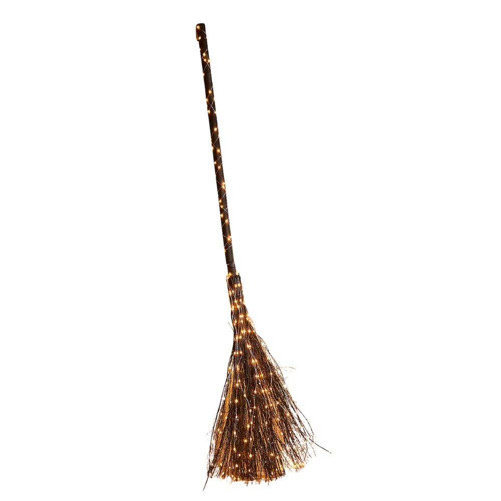 Twinkling Illuminated Vine Broom