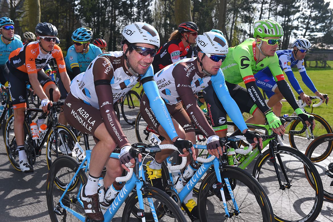 AG2R in the pack at Gent-Wevelgem