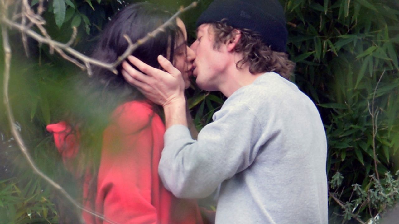 Jeremy Allen White and Rosalia hiking