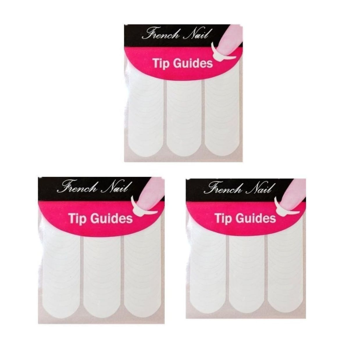 48 French Tip Manicure Guide Stickers