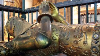 Camera reveals details of the tomb of the Black Prince in