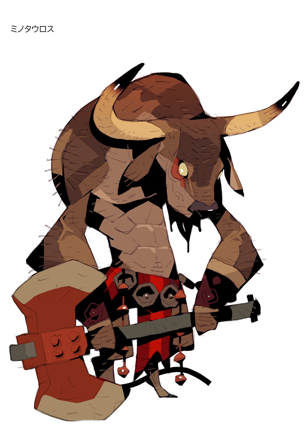 Fantasy character art for Japanese video game