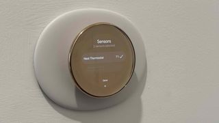 Nest Learning Thermostat Fourth Generation in Polished Gold