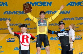 Leipheimer, Horner and Danielson on final podium, Tour of California 2011, stage eight