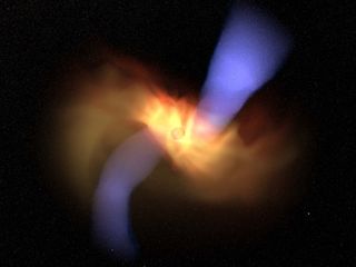 Black Hole Spin Tilted 90 Degrees