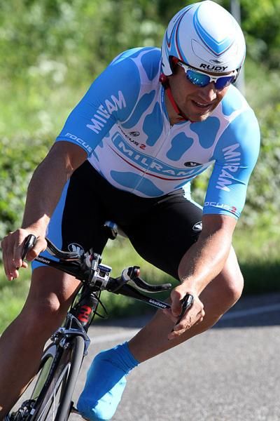 Robert Foerster (Team Milram) en route to finishing 21st.