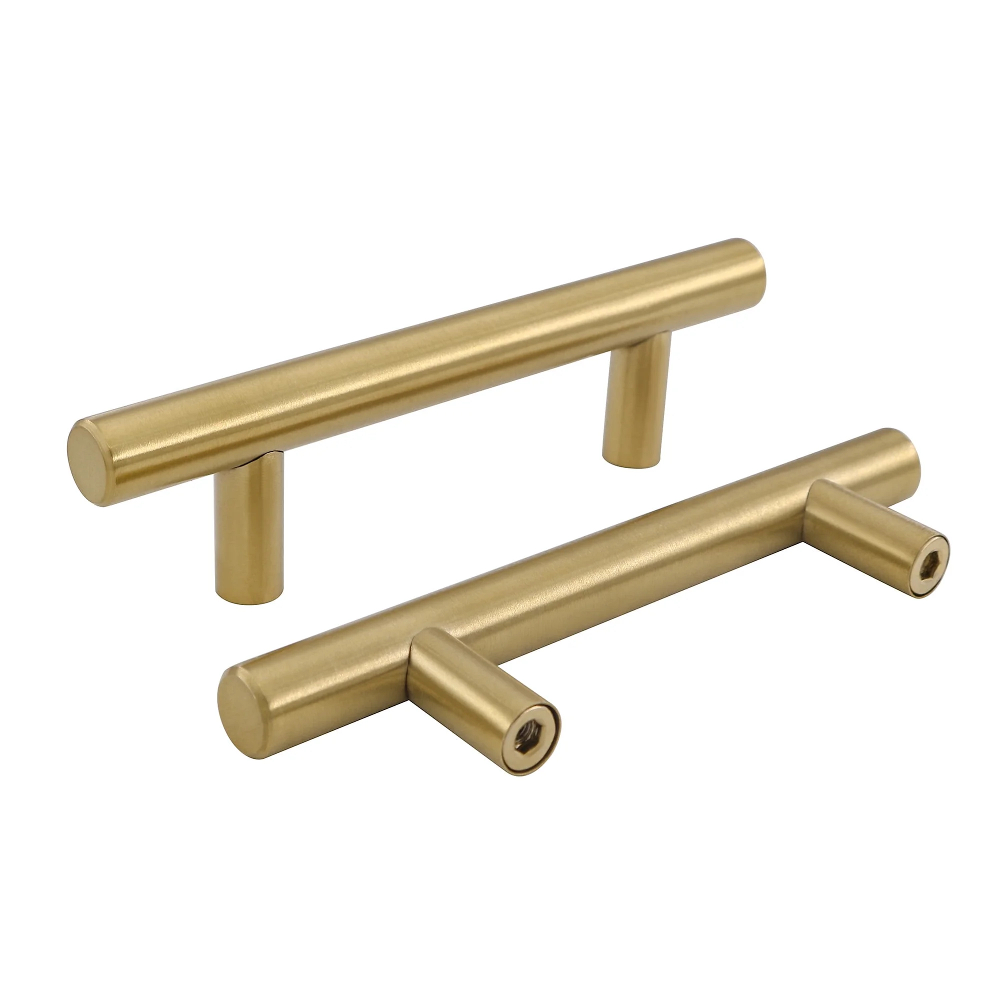 Walmart brushed brass cabinet pulls