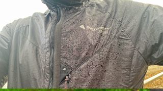 Klättermusen Ansur hooded windproof jacket beading water