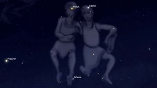 The constellation of Gemini, the twins is visible from the Northern Hemisphere from November to April, and the Southern Hemisphere can see it from December through March.