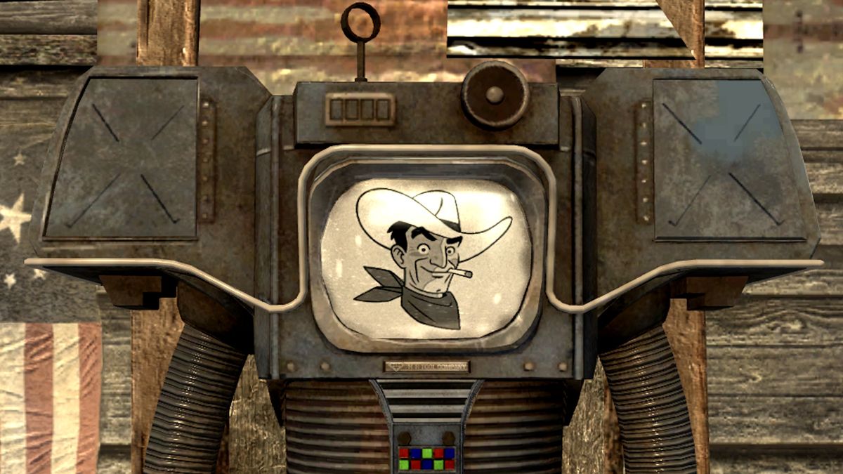 Victor, the friendly cowboy robot from New Vegas