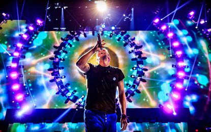 Coldplay performs at the 2015 iHeartRadio Music Festival.