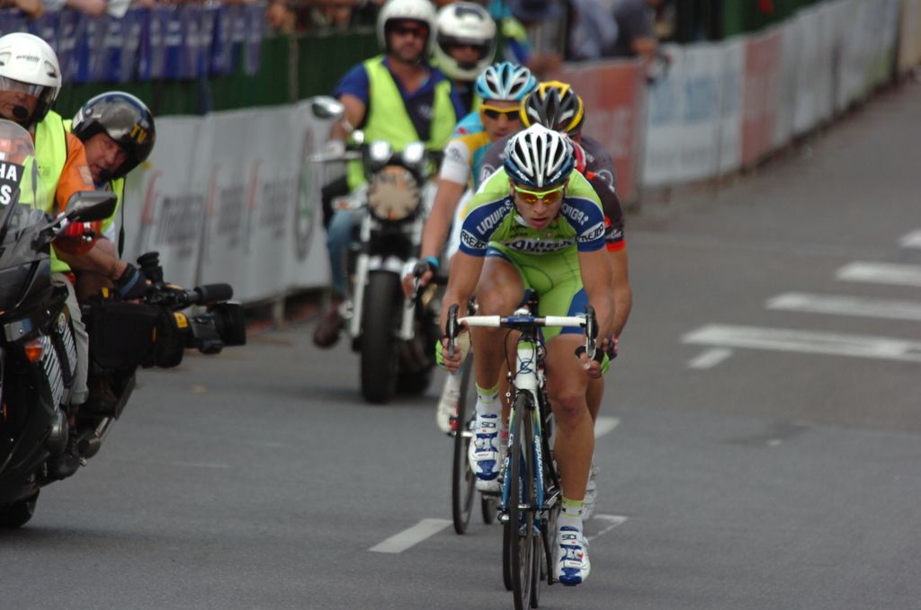 Peter Sagan in a breakaway during the 2010 Down Under Classic on his Tour Down Under debut
