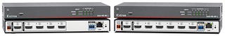 The DA4 HD 8K L and the DA6 HD 8K L, four and six-output distribution amplifiers for HDMI 2.1 signals.