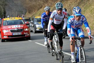 Yann Huguet escape, Paris-Nice 2010, stage three