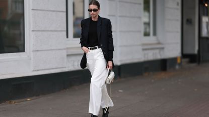 Don't Overthink it—A White Shirt, Jeans, and Black Flats Is