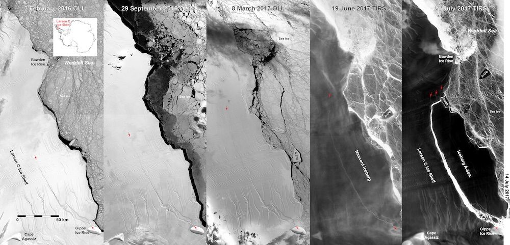 larsen c iceberg calving