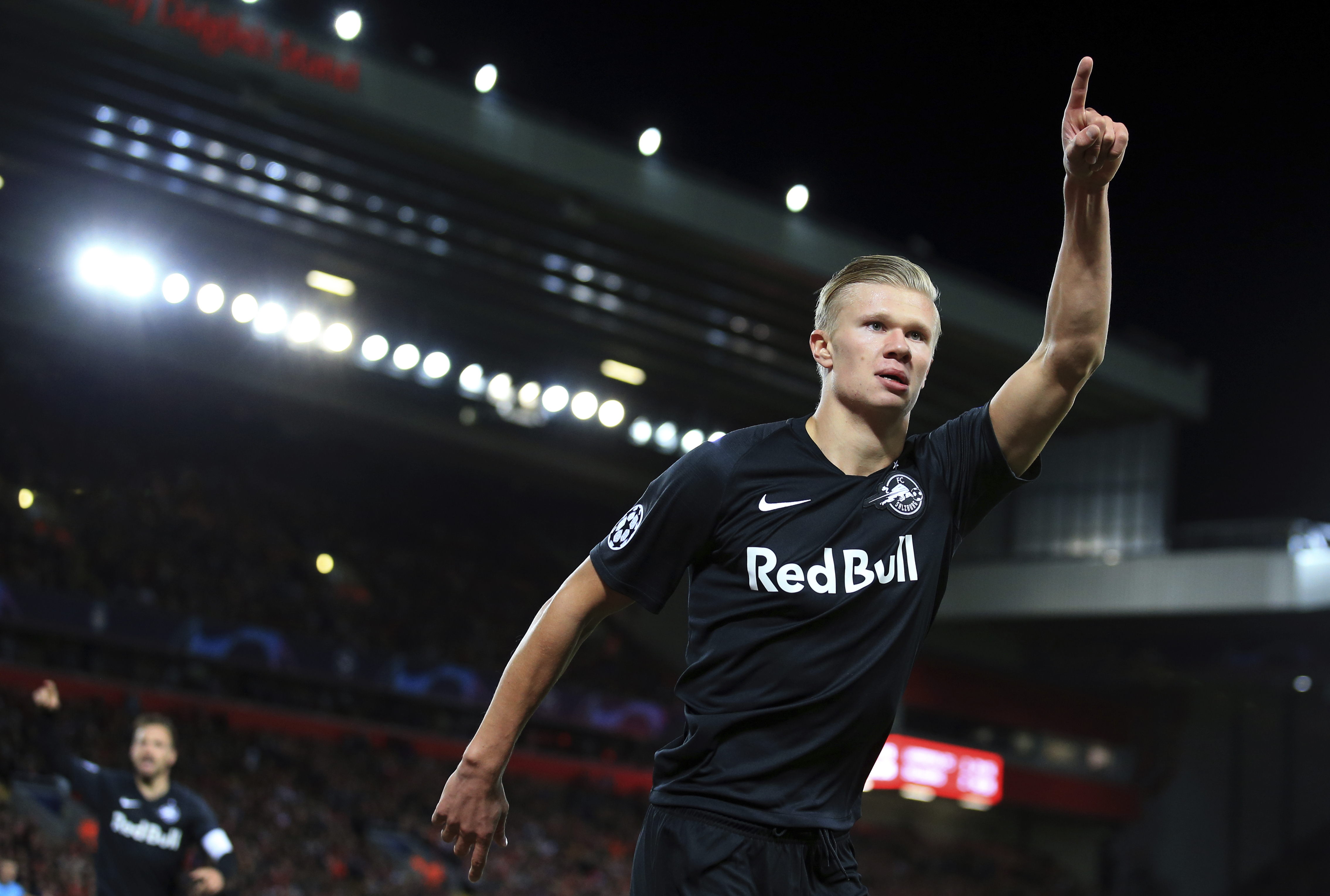 Haaland scored at Anfield on Wednesday
