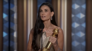 Demi Moore at the Golden Globes