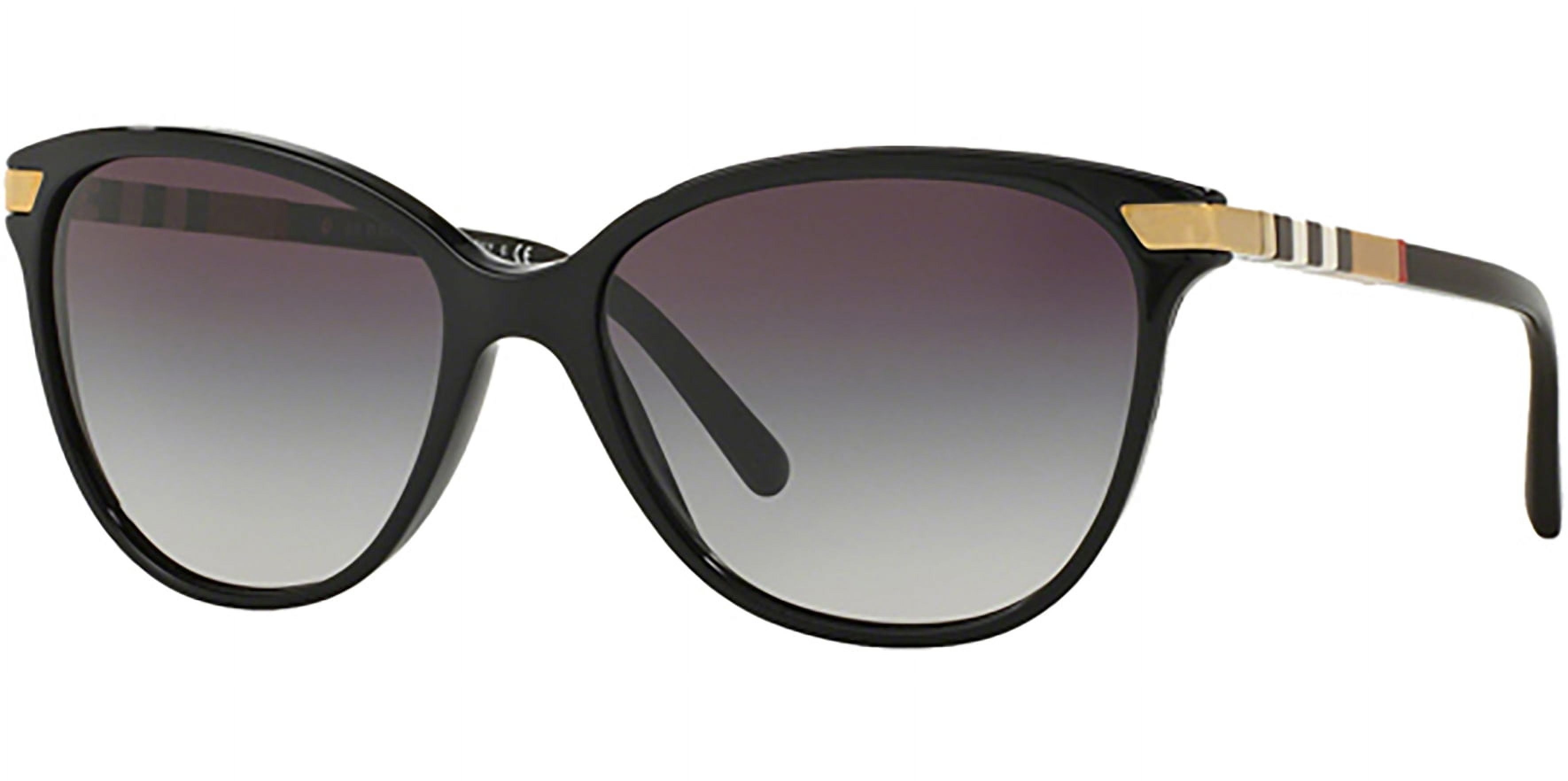 Burberry Women's Black Cat Eye Sunglasses W/ Flex Hinges - Be4216 30018g - Made in Italy