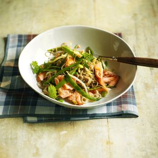 Salmon Stir-Fry with Soba Noodles