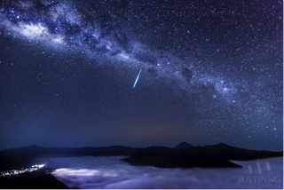 Eta Aquarid Meteor Over Mount Bromo
